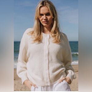 Daily Drills White Cardigan